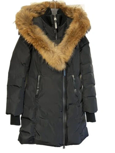 Pre-owned Mackage Women Coat. Size S. Black. New. Natural Fur.