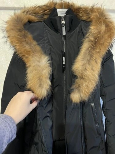 Pre-owned Mackage Women Coat. Size S. Black. New. Natural Fur.