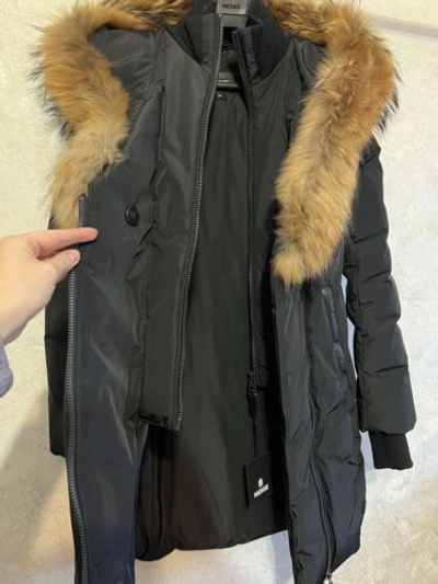 Pre-owned Mackage Women Coat. Size S. Black. New. Natural Fur.