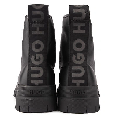 Pre-owned Hugo Mens Ryan Chukka Ankle Boots Black