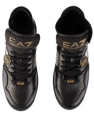Pre-owned Ea7 Shoes Sneaker Emporio Armani  Man Sz. Us 5 X8z033xk267 M701 Black