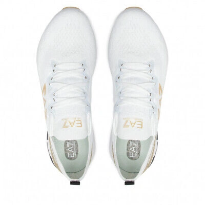 Pre-owned Ea7 Shoes Sneaker Emporio Armani  Man Sz. Us 7,5 X8x095xk240 Q300 White