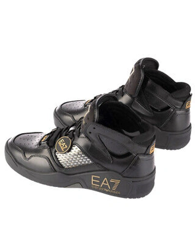 Pre-owned Ea7 Shoes Sneaker Emporio Armani  Man Sz. Us 5 X8z033xk267 M701 Black