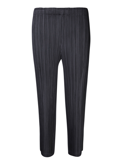Shop Issey Miyake Pleated Black Trousers