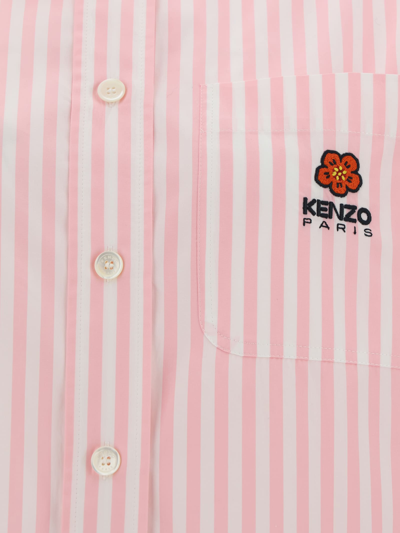 Shop Kenzo Shirt In Faded Pink