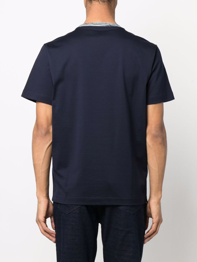 Shop Missoni Cotton T-shirt In Blue