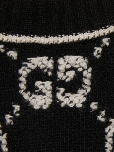 Shop Gucci Gg Wool Sweater In Black