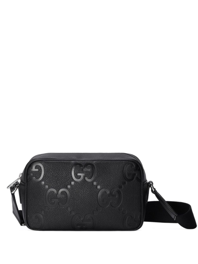 Shop Gucci Jumbo Gg Camera Bag In Black