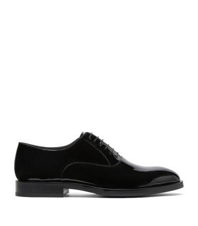 Shop Brunello Cucinelli Patent Leather Oxford Shoes In Black
