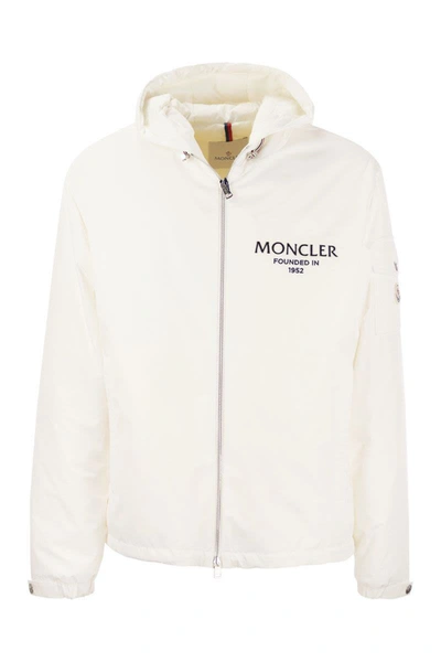 Shop Moncler Granero - Lightweight Down Jacket With Hood In White