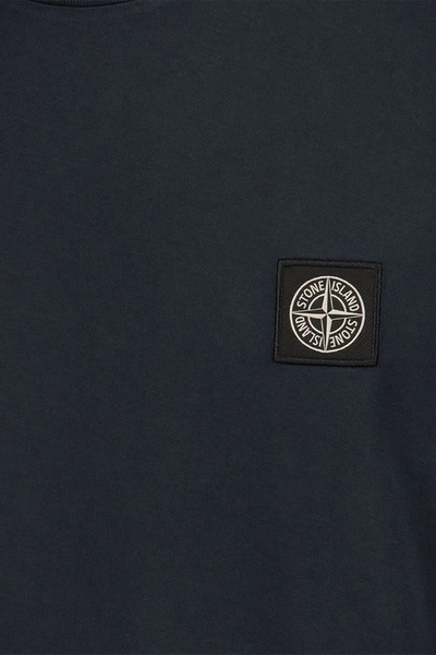 Shop Stone Island Short-sleeved T-shirt In Blue