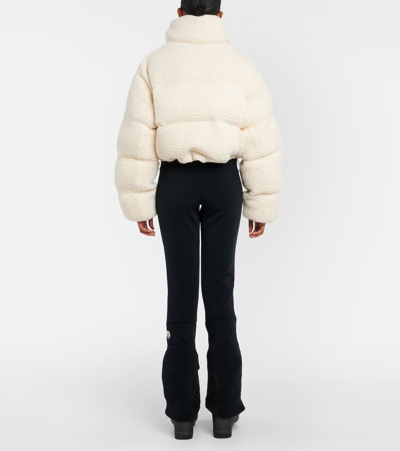 Shop Cordova Kozzy Cropped Wool-blend Puffer Jacket In Neutrals