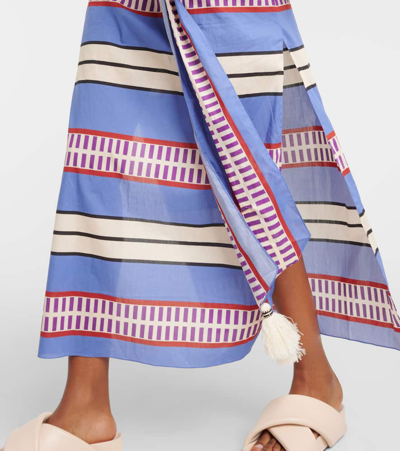 Shop Johanna Ortiz Printed Cotton Maxi Dress In Multicoloured