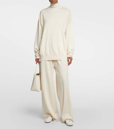 The Row Lucca Leather Moccasins In White
