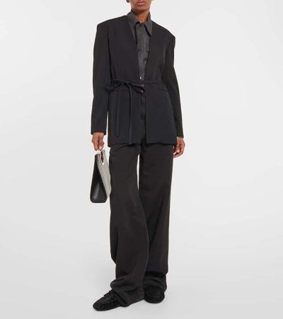 The Row Lucca Calf Hair Moccasins In Black