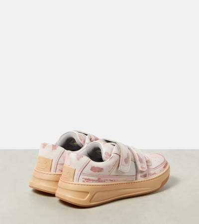 Shop Acne Studios Steffey Leather Sneakers In Pink