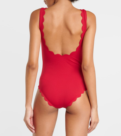 Shop Marysia Palm Springs Swimsuit In Red