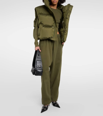 Wardrobe.nyc Cropped Down Vest In Green