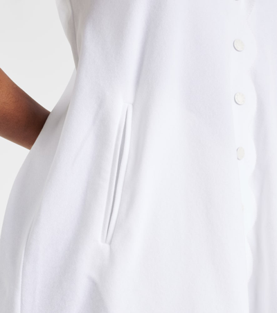 Shop Marysia Scalloped Cotton Blend Minidress In White