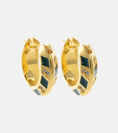 Shop Zimmermann Zimmemorabilia Mini Hoop Earrings In Gold