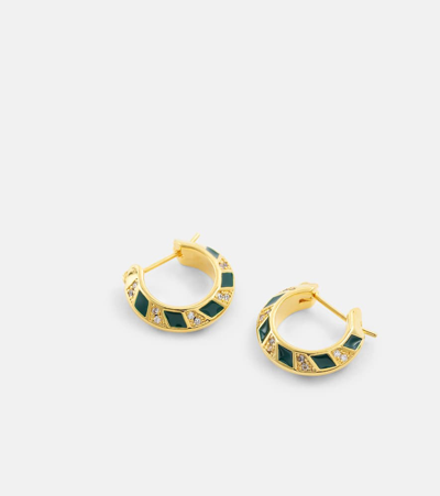 Shop Zimmermann Zimmemorabilia Mini Hoop Earrings In Gold