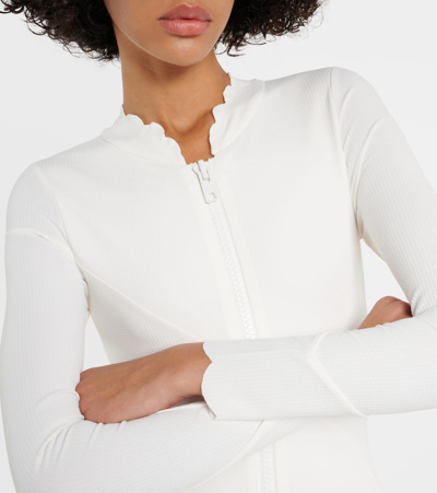 Marysia North Sea Rashguard Swimsuit In White