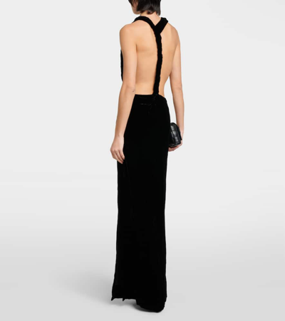 Shop Proenza Schouler Velvet Gown In Black