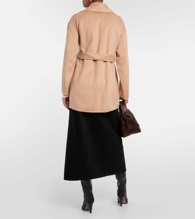 Shop Dorothee Schumacher Wrap Wool-blend Coat In Beige
