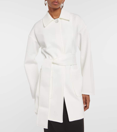 Shop Max Mara Rauche Scuba Jacket In White