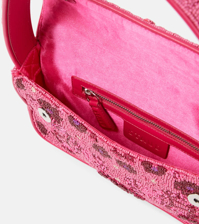 Staud Tommy Beaded Shoulder Bag In Multicoloured