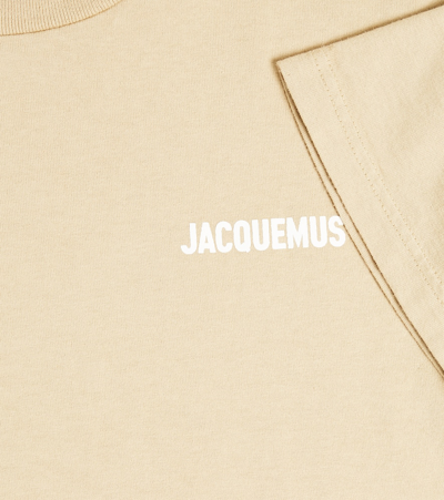 Shop Jacquemus Enfant Le T-shirt Jacquemus Cotton T-shirt In Beige