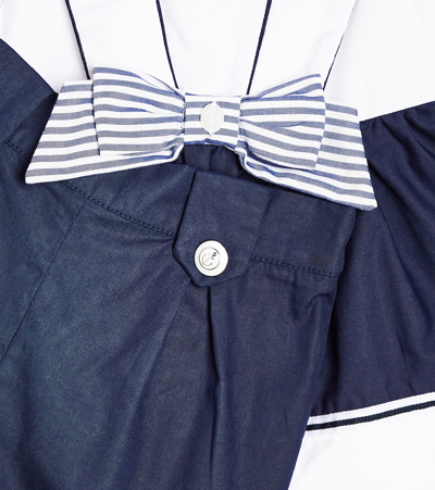 Patachou Baby Cotton Top And Shorts Set In Blue