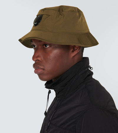 Shop C.p. Company C. P. Company Chrome-r Bucket Hat In Green