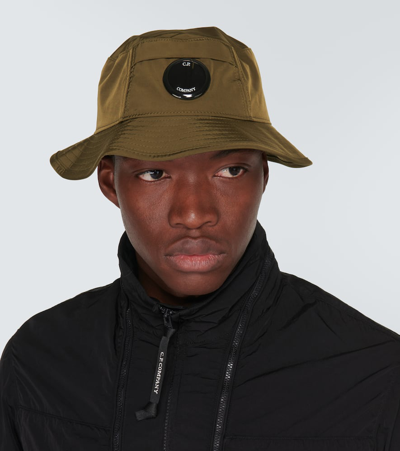 Shop C.p. Company C. P. Company Chrome-r Bucket Hat In Green