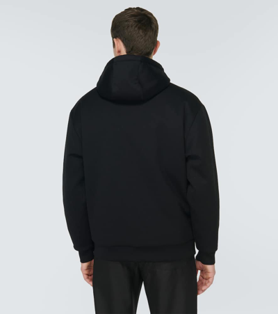 Prada Cotton-blend Fleece Jacket In Black