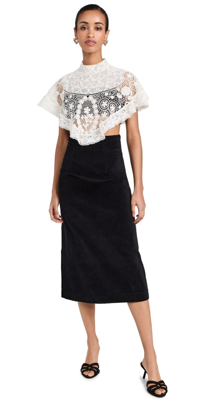 Shop Sea Serita Crochet Lace Sleeveless 3-piece Dress Black