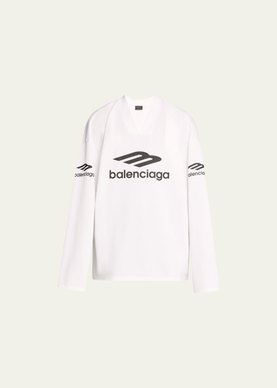 Balenciaga 3b Sports Icon Technical Ski Top In White | ModeSens