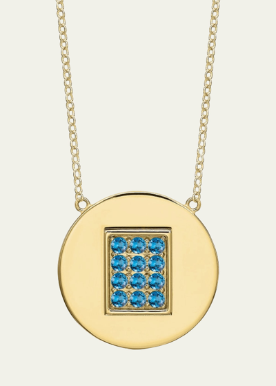 Shop Tracee Nichols 14k Gold Blue Topaz Birthstone Necklace