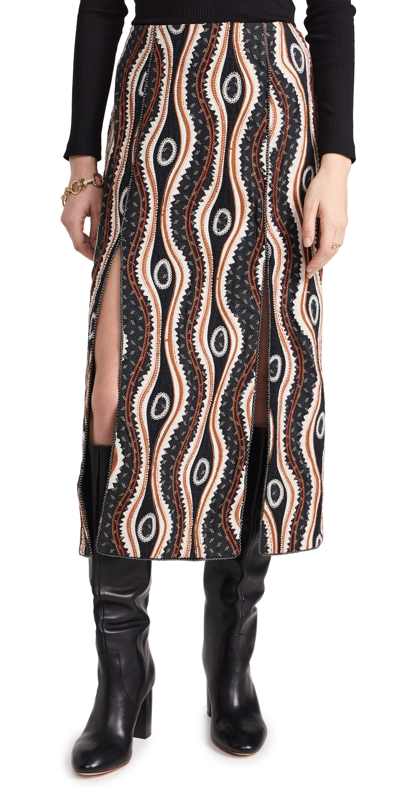 Shop Ulla Johnson Shaia Skirt Hematite