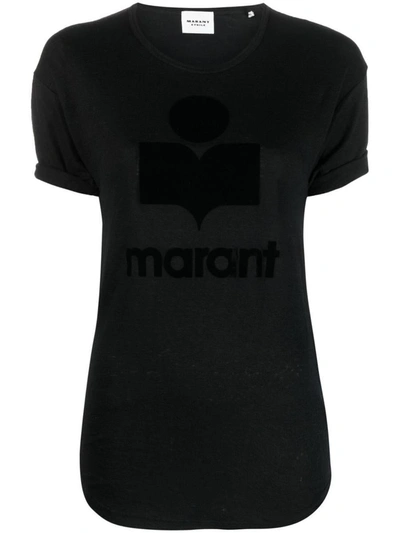 Shop Isabel Marant Étoile Koldi T-shirt Clothing In Black