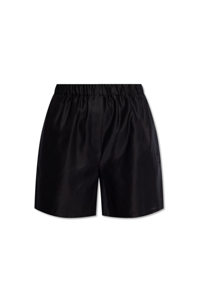 Shop Max Mara Piadena High Waist Shorts In Black