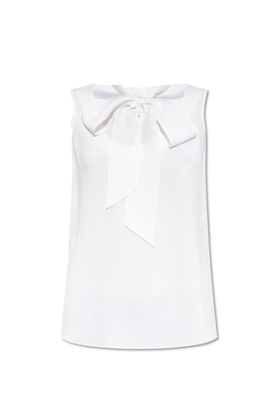 Shop Moschino Bow In White