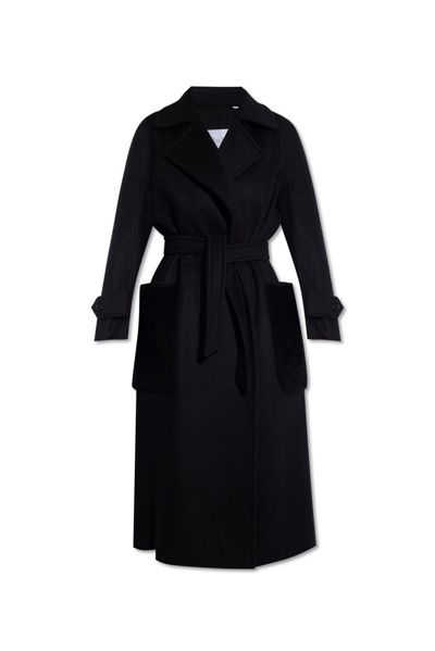 Shop Max Mara Magia Belted Long In Black