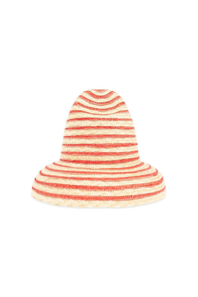 Shop Cult Gaia Magda Stripe Detailed Hat In Multi