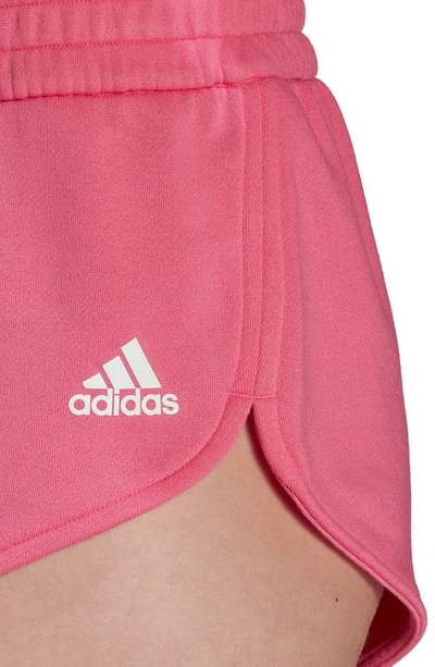 Shop Adidas Originals Hyperglam Mini Shorts In Pulse Magenta