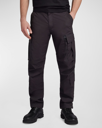 Shop G-star Raw Men's P-3 Cargo Trainer Pants In Dk Black