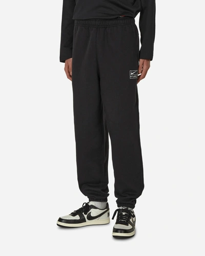 Shop Nike Stüssy Fleece Pants Black In Multicolor