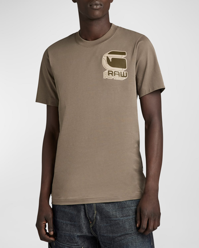 Shop G-star Raw Men's Shadow Graphic Slim T-shirt In Turf