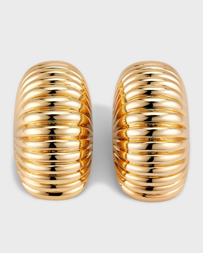 Shop Cult Gaia Fiona Earrings In Shiny Brass