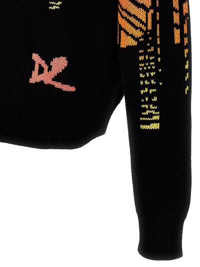 Dsquared2 Intarsia Sweater Sweaters And Cardigans Multicolor In Multicolor